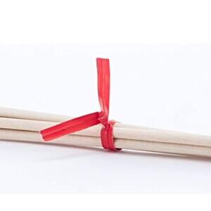 4000 Red Paper Twist Ties 12" x 5/32", Reusable, Wire Inside, Sturdy